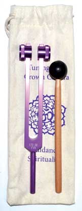 8 1/2" Crown (purple) tuning fork - Click Image to Close