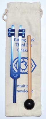 8 1/2" Third Eye (dark blue) tuning fork - Click Image to Close