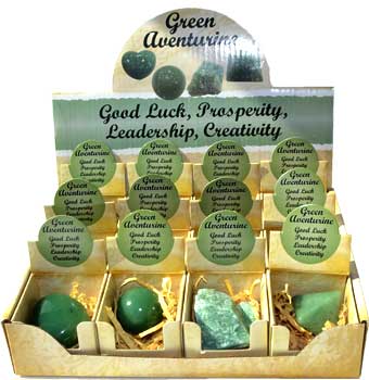 Aventurine, Green gift box (set of 12) - Click Image to Close