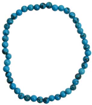 4mm Turquoise stretch bracelet