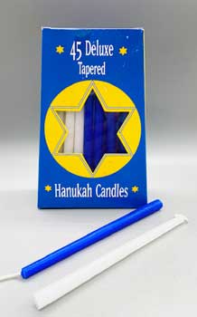 Assorted Hanukah candle 45pk - Click Image to Close