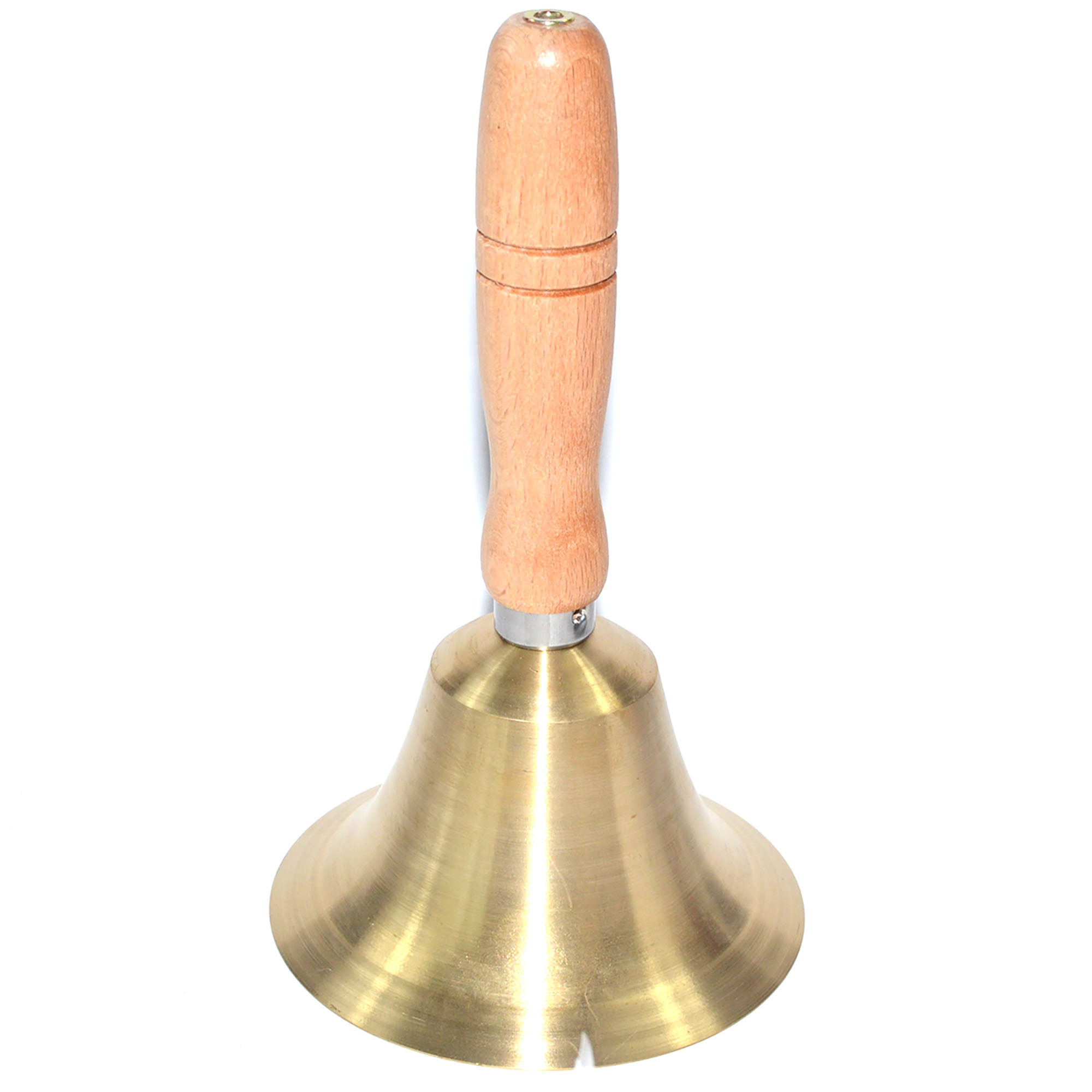 (image for) 4 1/4" x 7 1/2" Brass Hand bell