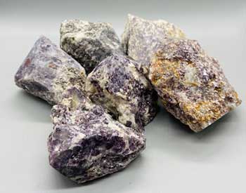 ~5# Flat of Lepidolite, polished top - Click Image to Close