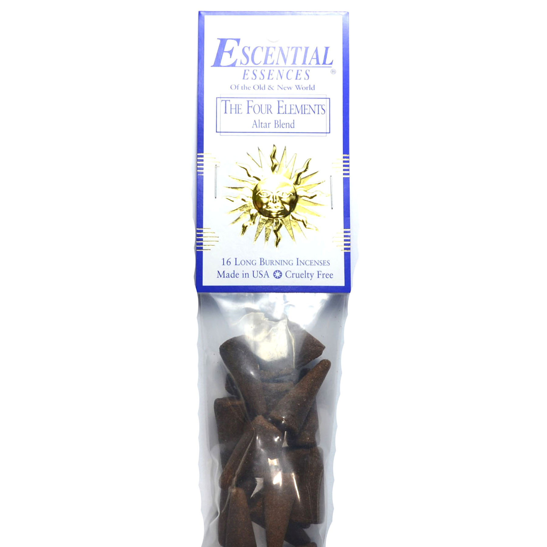(image for) 16/pk Four Elements escential essences incense cones