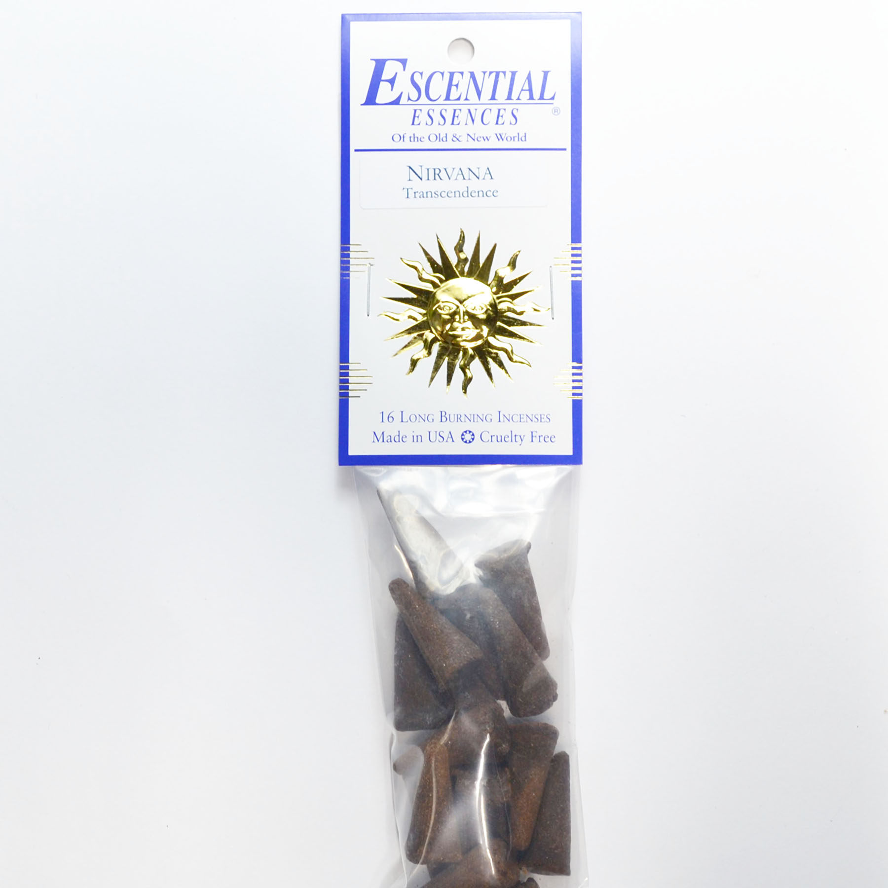 (image for) 16/pk Nirvana escential essences incense cones