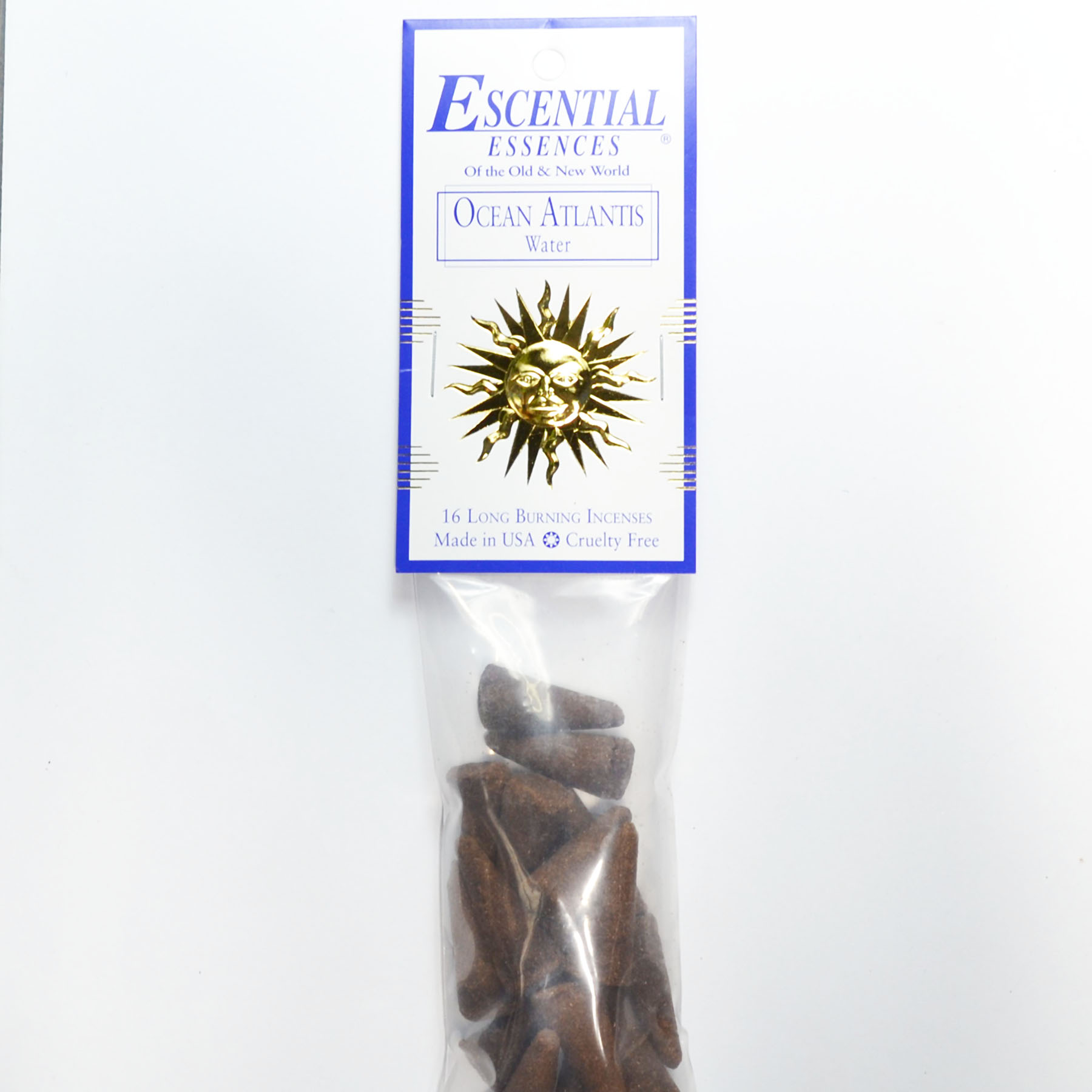 (image for) 16/pk Ocean Atlantis escential essences incense cones