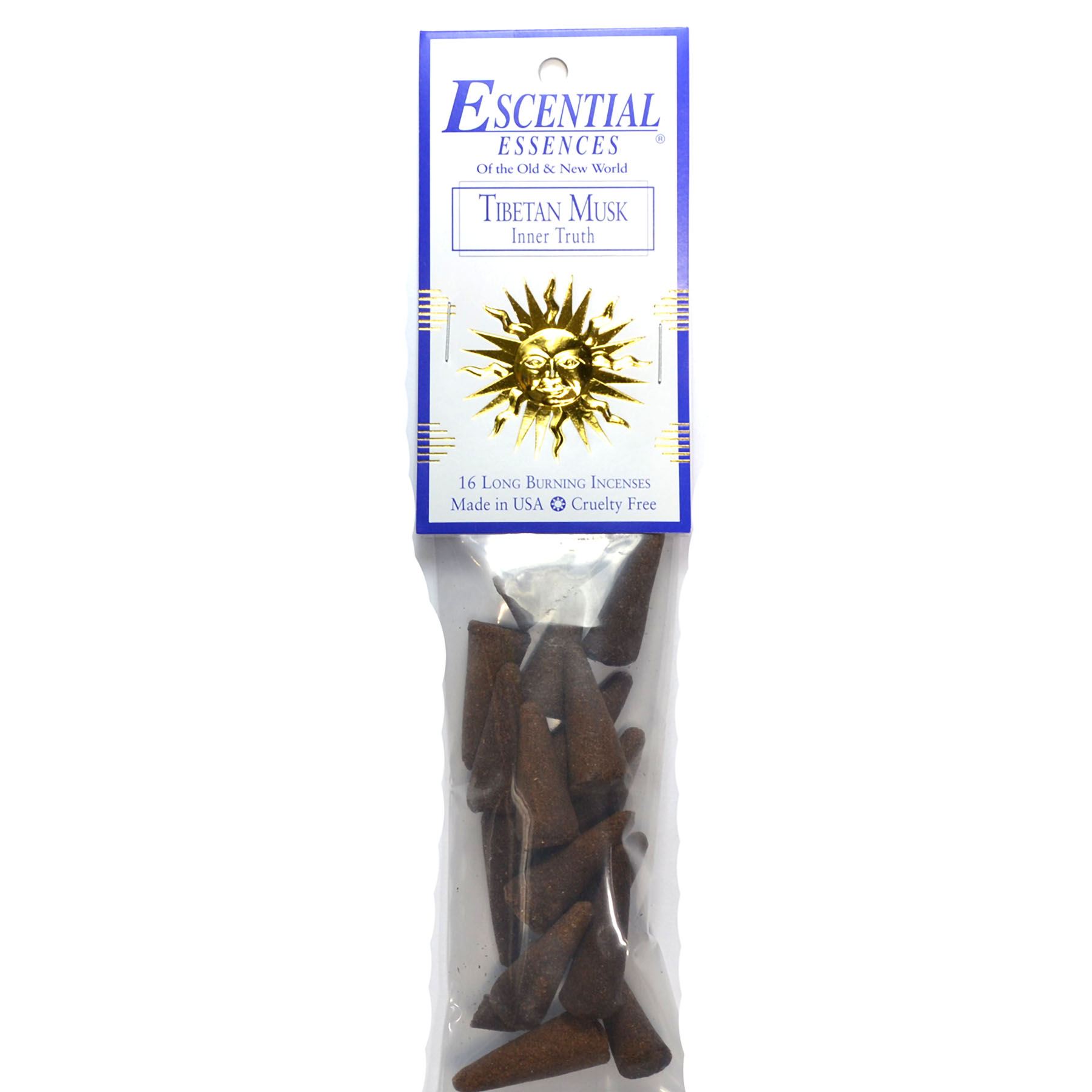 (image for) 16/pk Tibetan Musk escential essences incense cones