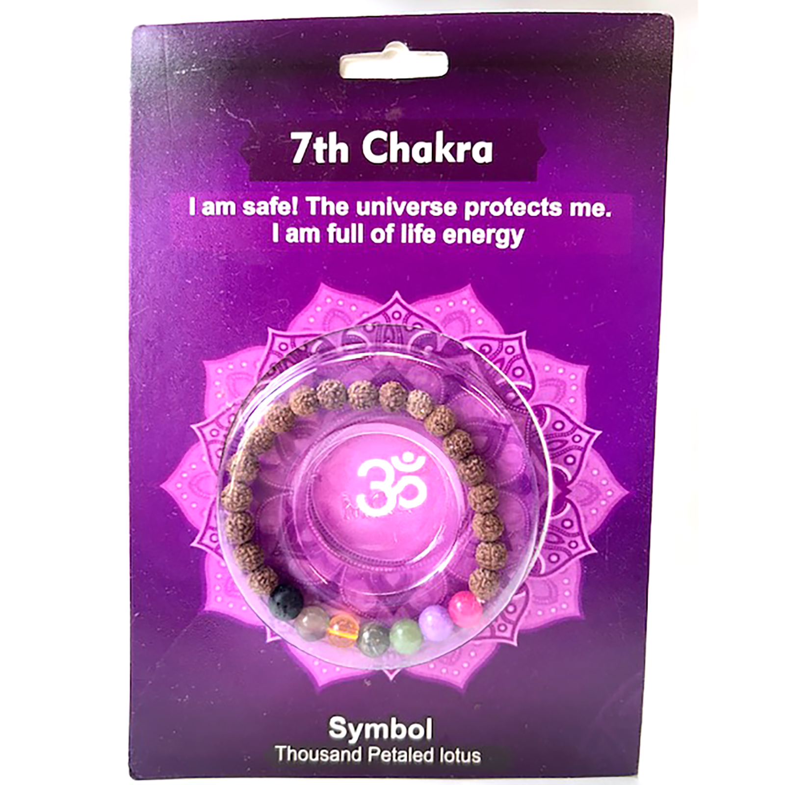 (image for) 7th Chakra Rudraksha bracelet