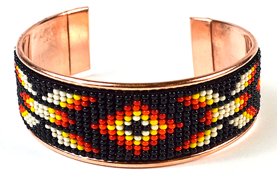 (image for) Czech Beaded Copper bracelet