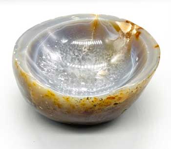 4"-6" Agate Natural offering bowl - Click Image to Close